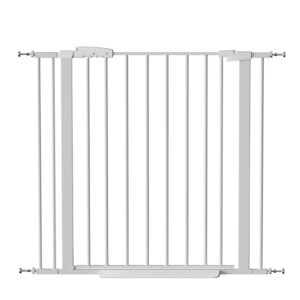 29 -40.5  Pet Gate For Stairs, 30  Tall, Auto Close Safety Dog Gate, Pressure Mounted Easy Walk Through Pet Gate For Doorways, Durable Stair Gate, 30  Tall, White