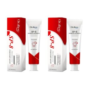 SP-8 Probiotic Toothpaste Deep Clean, Bright White Teeth & Long-Lasting Mint Freshness