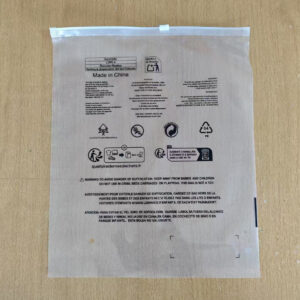 Universal Transparent Zippered Garment Packaging Bag