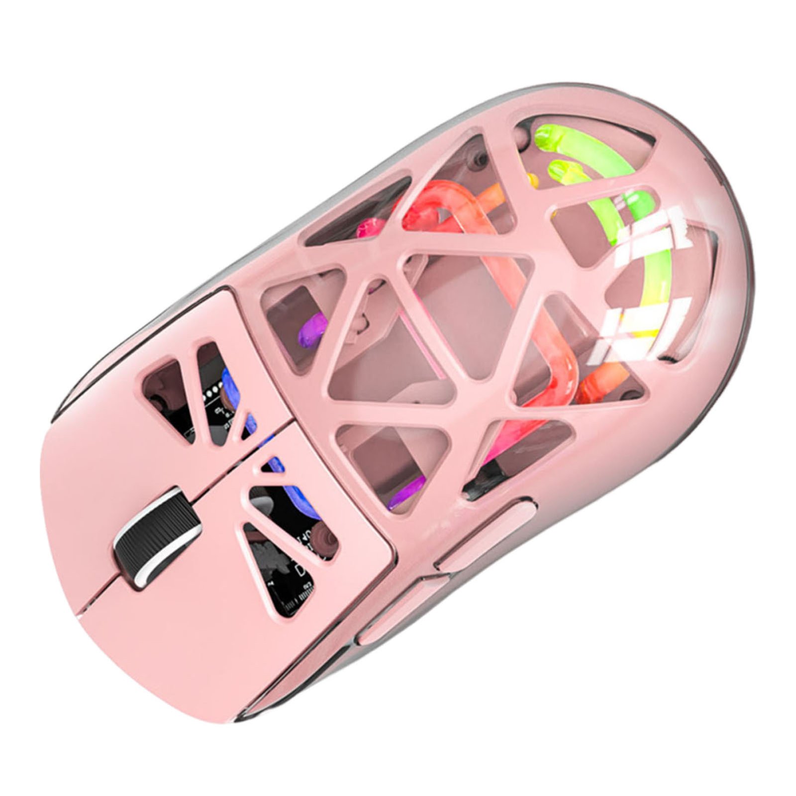 Wireless Gaming Mouse Lightweight 3 Modes Bluetooth 2.4G Type C Wired Mouse 4800DPI More Than 200Hrs Battery Life For Win11 Pink - Image 2