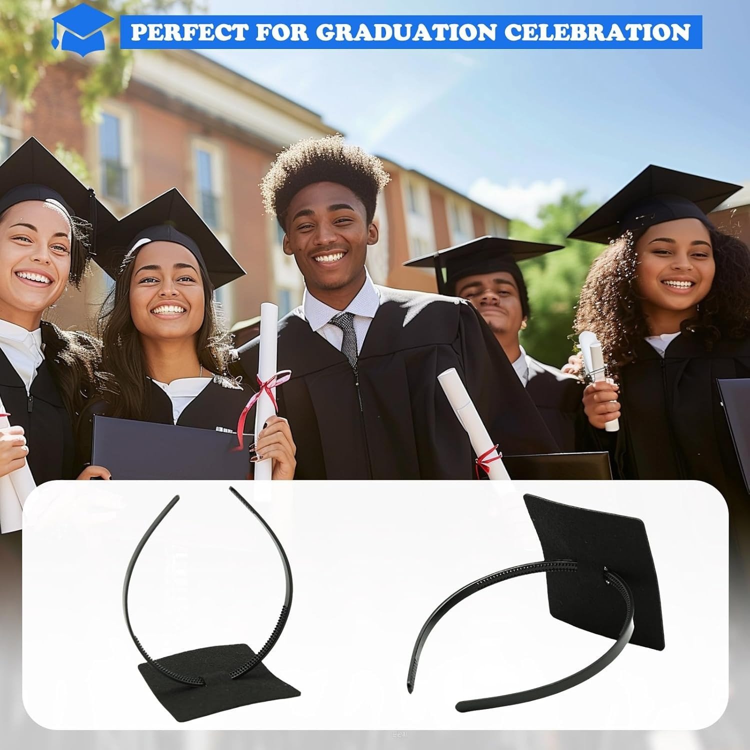 Strong Drop-resistant Hair Band Suitable For Graduation Cap - Image 3
