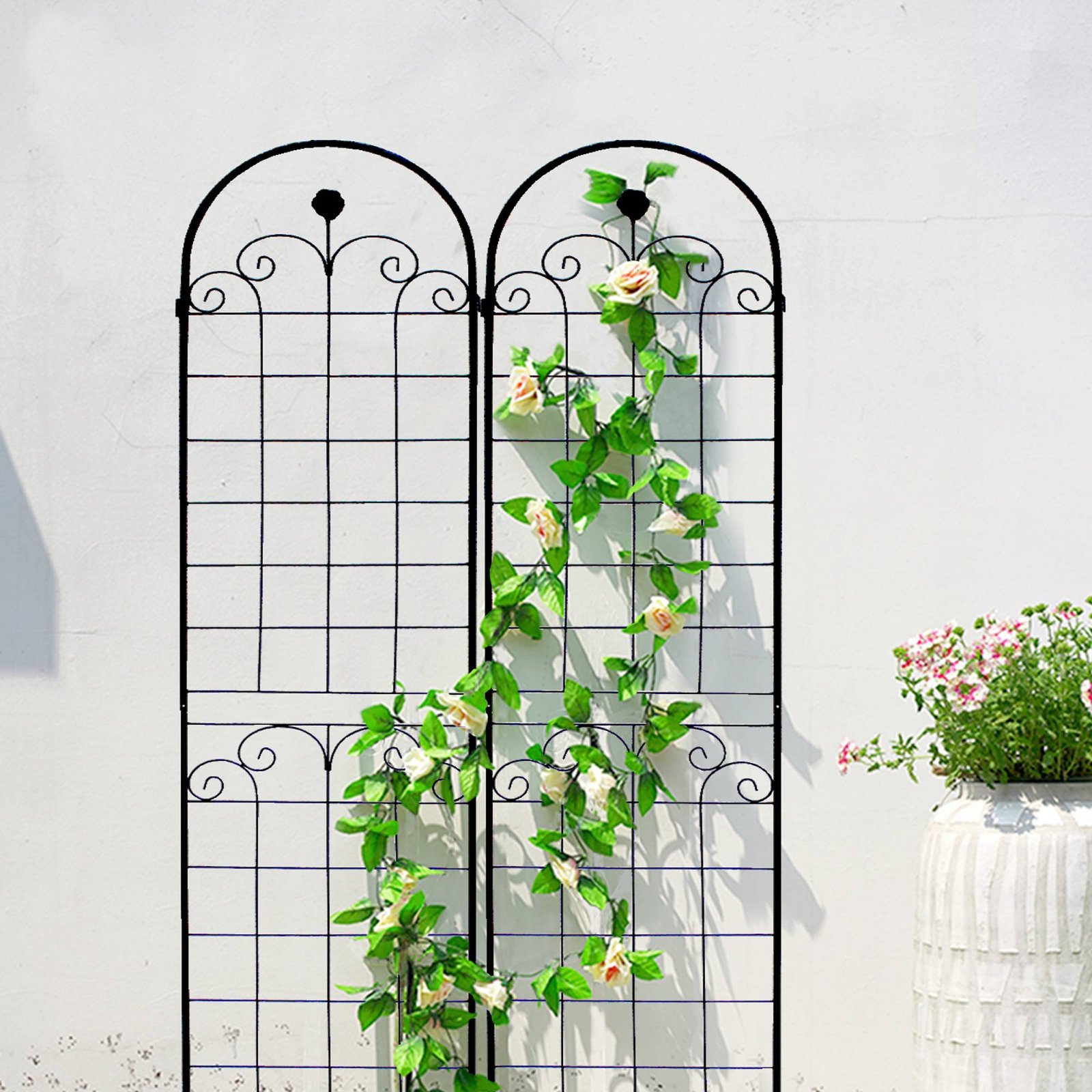 4 Pack Metal Garden Trellis For Climbing Plants Outdoor Netting Trellis - Image 3