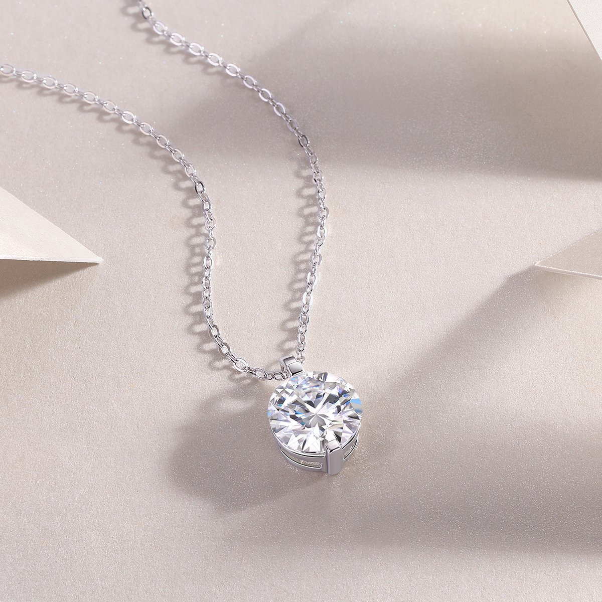 1Time Lasts - A Fashionable And Luxurious Diamond Jewelry Pendant Set With 2-carat, 3-carat And 5-carat Moissan Diamonds, S925 Sterling Silver And Platinum Plating Prohibit Tk Sales