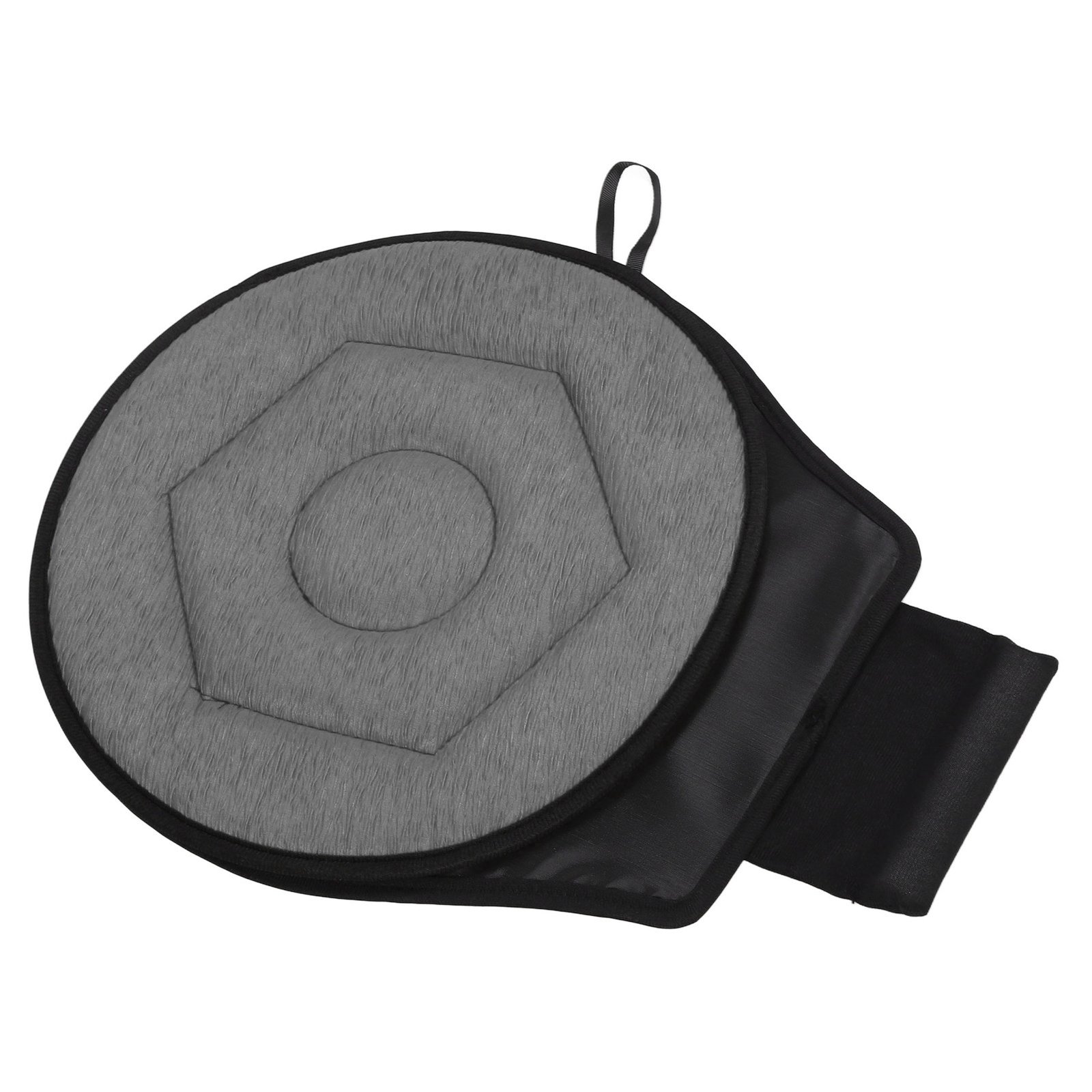 Round Car Cushion 360 Degrees Rotating Geometric Rhombic Shape Portable Rotating Seats Cushion For Elderly Grey - Image 5