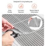 Drainage Mat, 3 X 50 Ft, PVC Non Slip Commercial Floor Mat, Wet Area Water Drain Splash Matting Hollow Doormat Roll, For Outdoor Indoor Restaurant Swimming Pool Patio Bathroom Washroom, Gray
