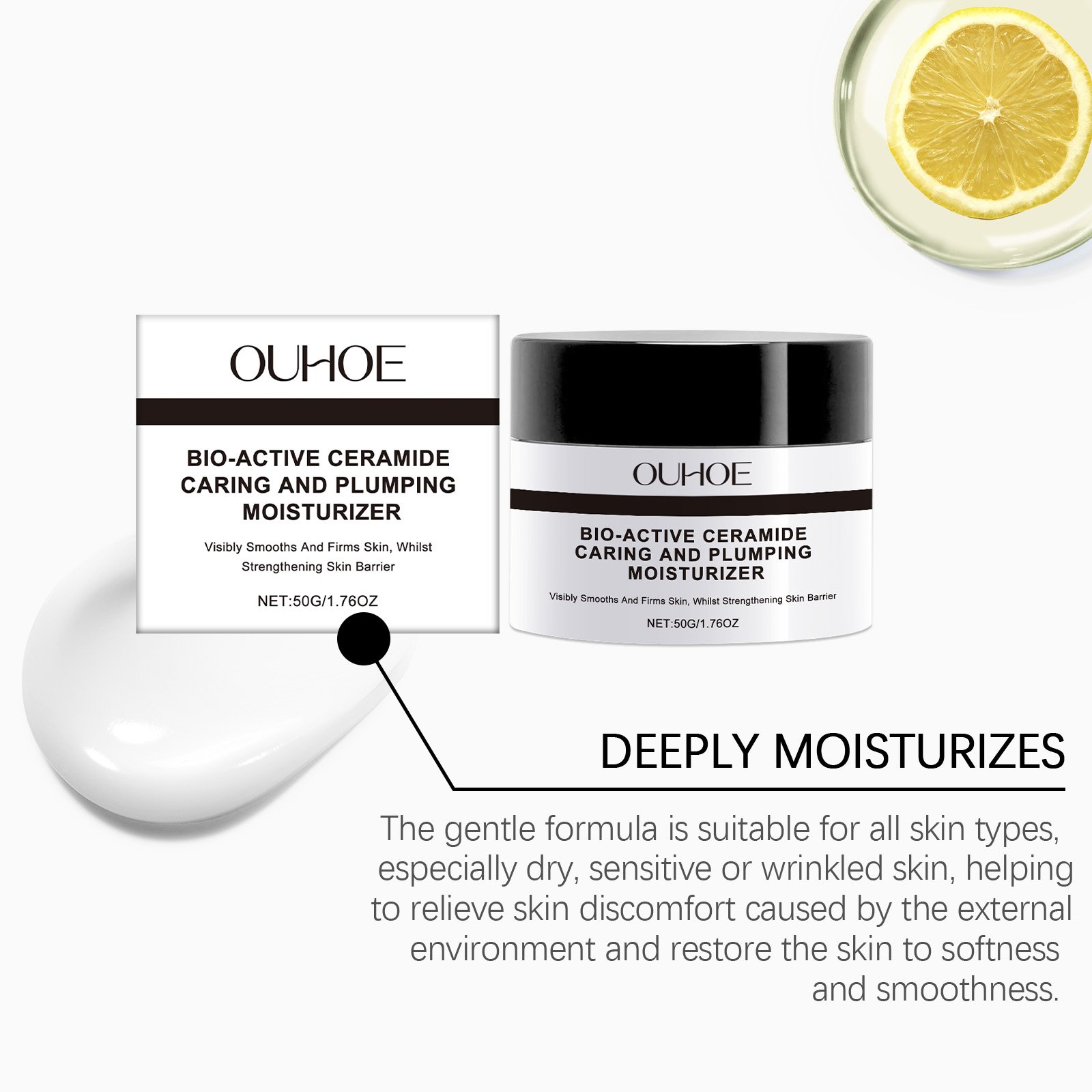 OUHOE Facial Moisturizer, Gently Care The Face, Nourish The Skin, Moisturize And Moisturize The Face Firming Essence - Image 4