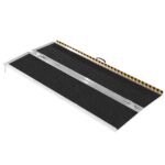 Portable Wheelchair Ramp, 6 Ft 800 Lbs Capacity, Non-Slip Aluminum Folding Threshold Ramp, Foldable Mobility Scooter Ramp Wheel Chair Ramp, Handicap Ramp For Home Steps, Stairs, Doorways, Curbs