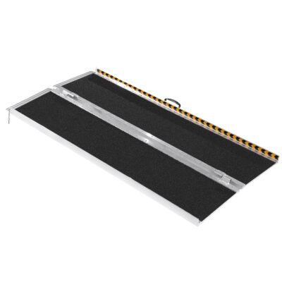 Portable Wheelchair Ramp, 6 Ft 800 Lbs Capacity, Non-Slip Aluminum Folding Threshold Ramp, Foldable Mobility Scooter Ramp Wheel Chair Ramp, Handicap Ramp For Home Steps, Stairs, Doorways, Curbs