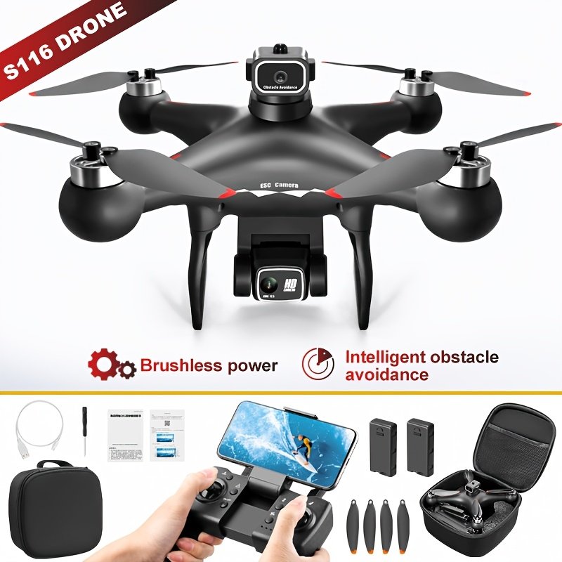 S116 MAX Drone With 4K Dual Camera, 360 Obstacle Avoidance, Brushless Motors, Optical Flow Positioning, WiFi FPV - Image 2