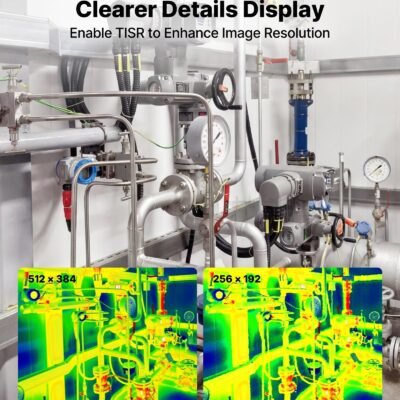 Thermal Imaging Camera For Android & IOS, 512 X 384 Super Resolution With Macro Lens, 25HZ Refresh Rate Infrared Thermal Imager For Smartphones Tablets, 256 X 192 IR Resolution, -4°F To 1022°F