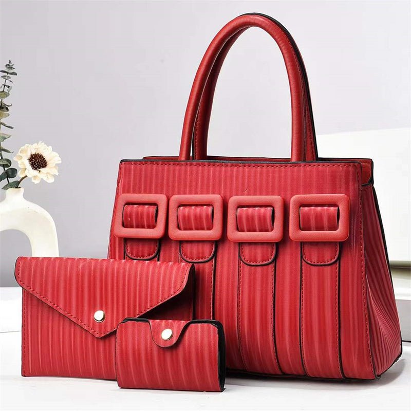 Three-Piece Sets Large Capacity Tote Woman Handbag - Image 2