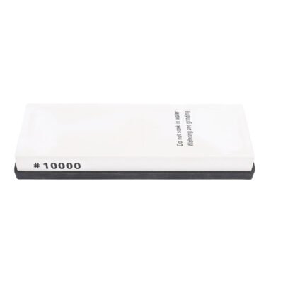 Grit 10000 Sharpening Stone White Corundum Fine Polishing Whetstone With Angle Guide Anti Slip Base For Kitchen