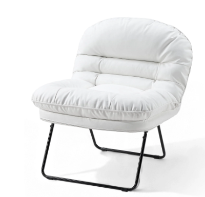 Comfortable Round Chair, Foldable Stylish Floor Chair With Back Support, Suitable For Small Spaces