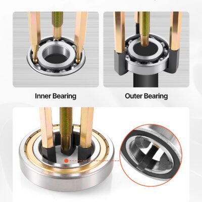 36-in-1 Bearing Puller Set, 36 PCS 3-Jaw Hook Puller For Internal External Bearings And Bearing Without Inner Shaft, Multifunctional Bearing Removal Tool With Heavy Duty Portable Storage Case