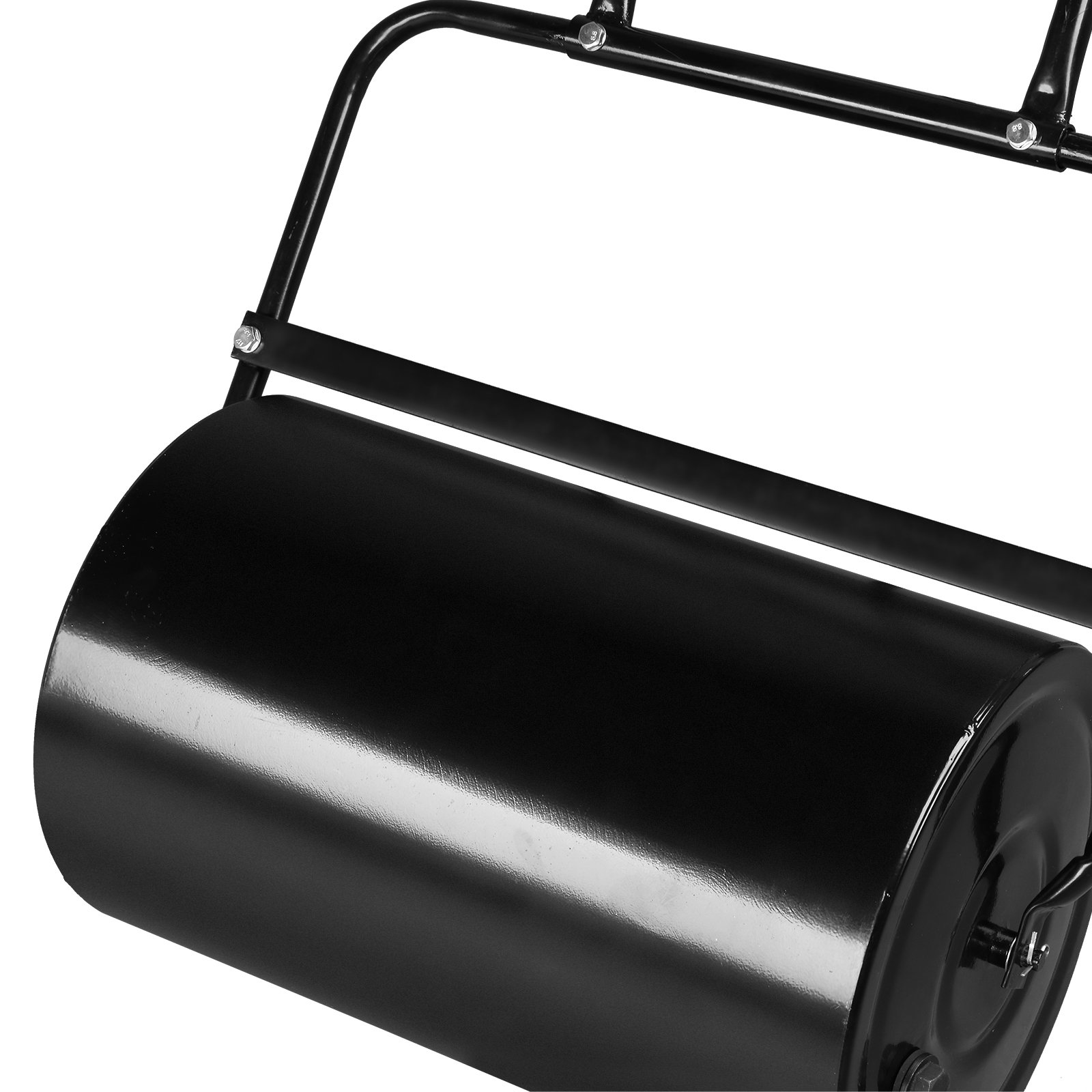 19 Inch Black Iron Lawn Roller Cylindrical - Image 2