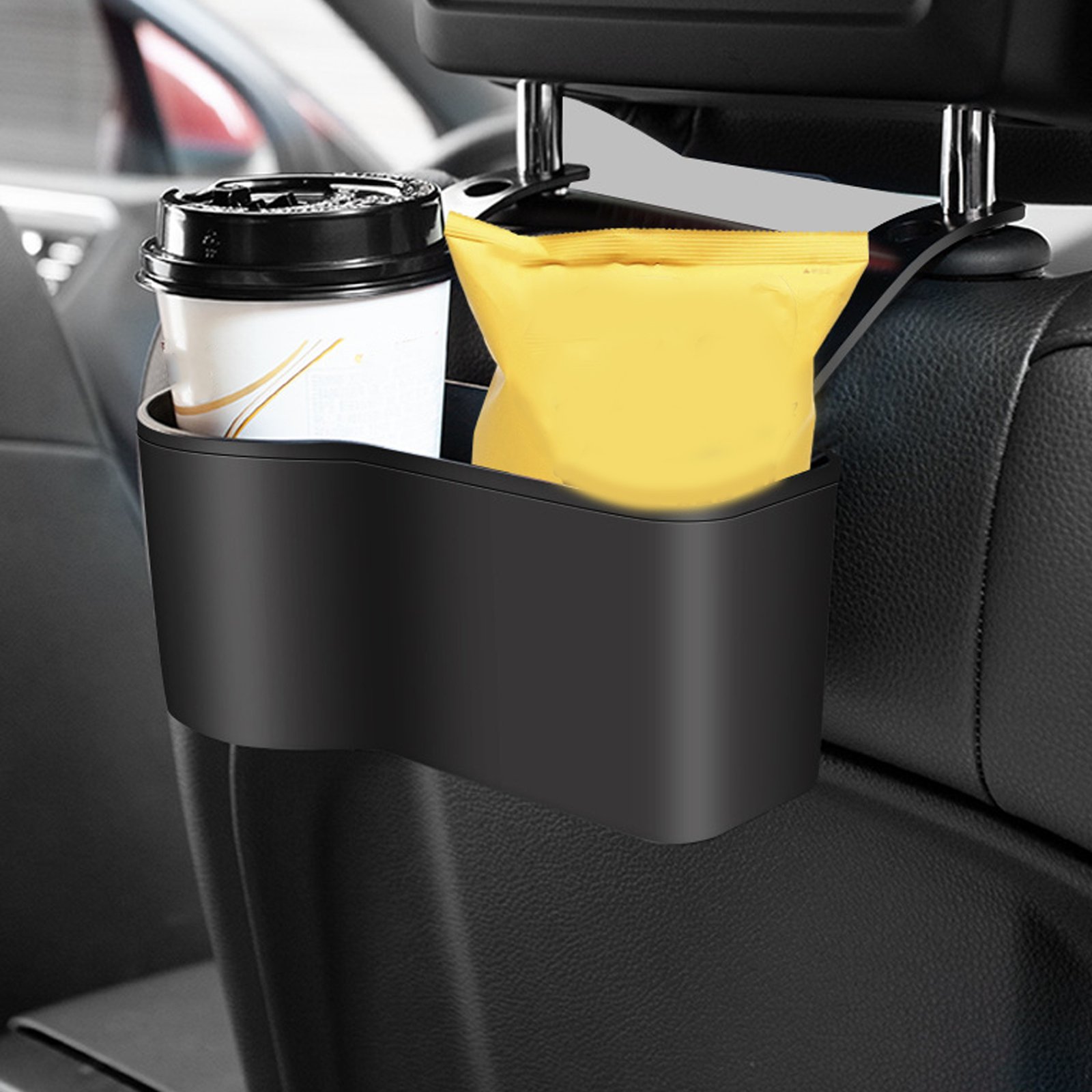 Car Backseat Drink Holder Multifunctional Food Tray Headrest Hanging Drink Box For Cell Phones Keys Cards Wallets - Image 5