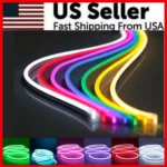 12V Flexible Sign Neon Lights Silicone Tube LED Strip Waterproof USA