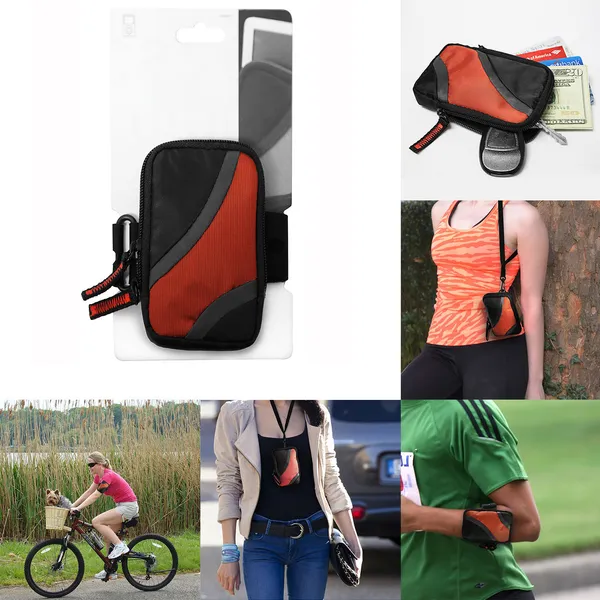 Case Logic Small Size Case With Armband (Black&Orange Color) - Image 4