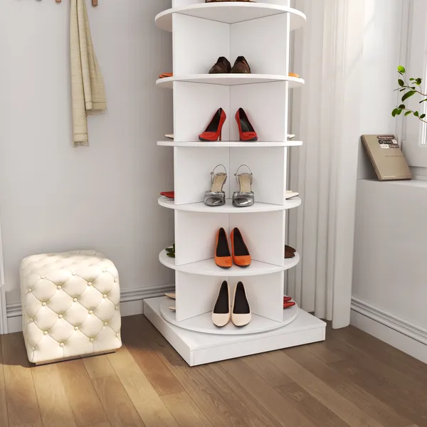 360 Rotating Shoe Cabinet 6 Layers - Image 2