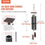 Wind Chimes For Outside 48-Inch Aluminum Memorial Deep Tone Wind Chimes