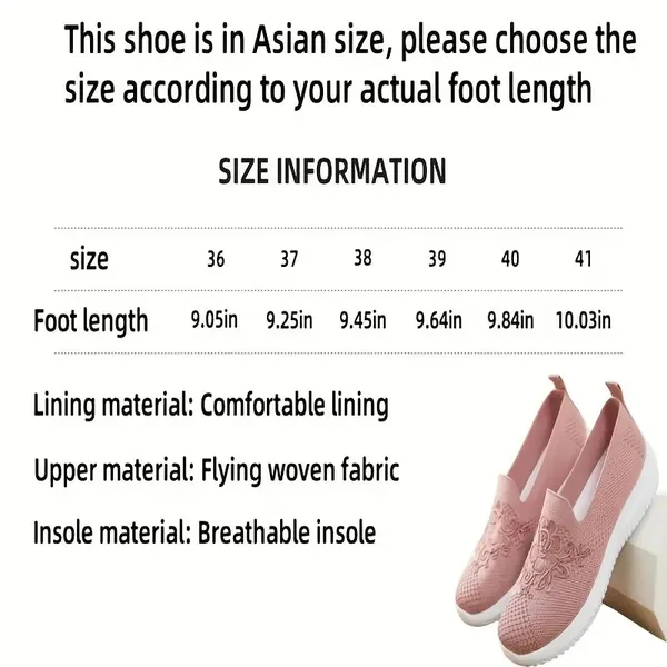 Women'S Breathable Hollow Flat Shoes, Shallow Mouth Flower Solid Color Mesh Shoes, Fashionable Lazy Shoes - Image 3