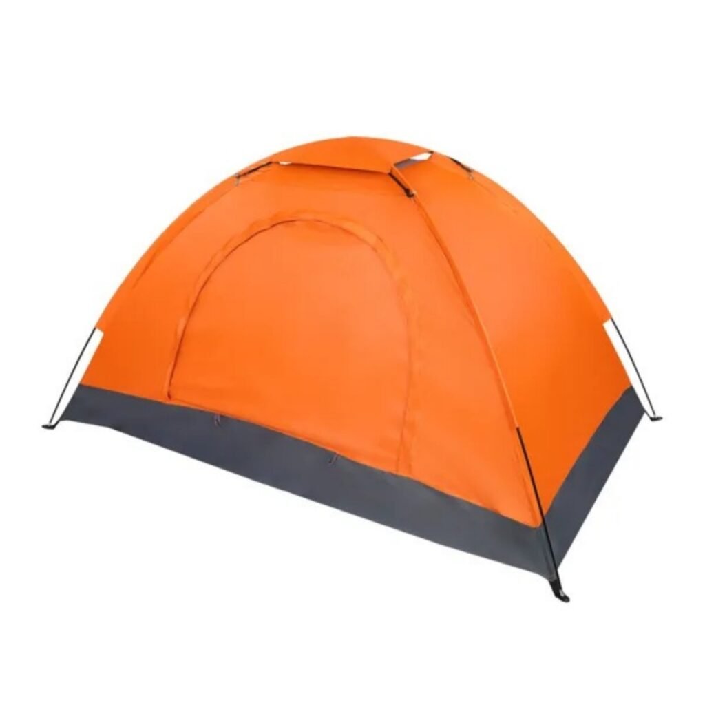 1-Person Waterproof Camping Dome Tent Automatic Up Quick Shelter Outdoor Hiking Orange —