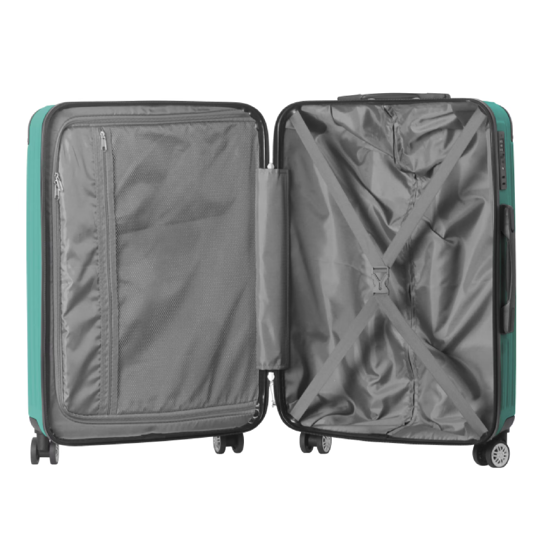 3-Piece Lightweight ABS Hardshell Luggage Set 20 , 24 , 26 -In Fresh Green With Spinner Wheels, TSA Lock, And Adjustable Telescopic Handle - Durable Travel Suitcases - Image 6