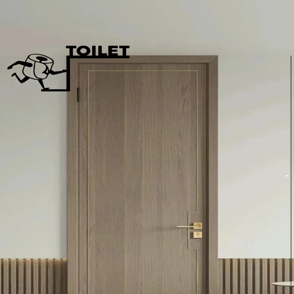 CIFbuy Retro Iron Bathroom Wall Art Funny Quote Sign Home Decor Gift(TikTok, Temu Pick-up Service)
