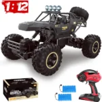 1-12 Rock Crawler Rechargeable Off Road Truck 4WD , Metal Shell LED Headlights RC Remote Control Off Road Car Truck,Logistics Is Randomly Sent By UPS&USPS&fedex&UNI&GOFOEVRI