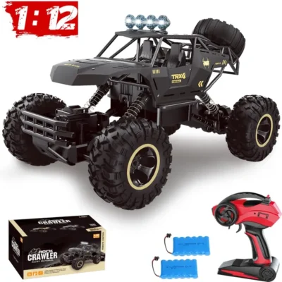 1-12 Rock Crawler Rechargeable Off Road Truck 4WD , Metal Shell LED Headlights RC Remote Control Off Road Car Truck,Logistics Is Randomly Sent By UPS&USPS&fedex&UNI&GOFOEVRI