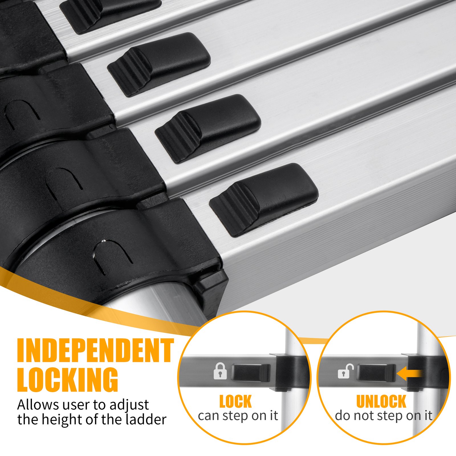 8.56 Feet Compact Telescoping Ladder - Image 7
