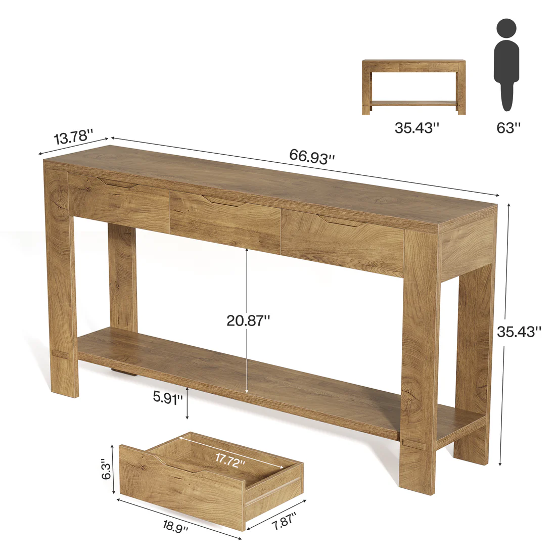 Authentic Console Table,Entryway Table,Display Organizer - Image 2