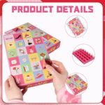 10 Valentine's Day Calendar Boxes With 24-day Countdown, Pink Gift Boxes DIY, 24-slot Empty Countdown Boxes, Suitable For Weddings And Valentine's Day Supplies