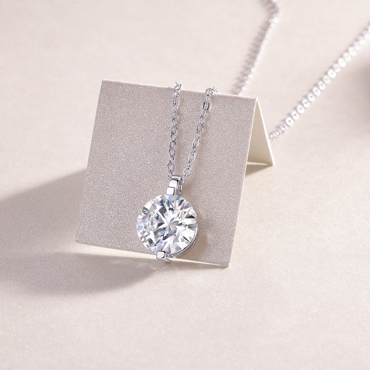 1Time Lasts - A Fashionable And Luxurious Diamond Jewelry Pendant Set With 2-carat, 3-carat And 5-carat Moissan Diamonds, S925 Sterling Silver And Platinum Plating Prohibit Tk Sales - Image 2