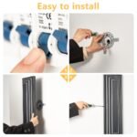 3-Tier 15.7 In Outdoor Light Fixture Black Exterior Wall Light LED Modern Wall Sconce Waterproof Outdoor Garage Lighting   2 Pack