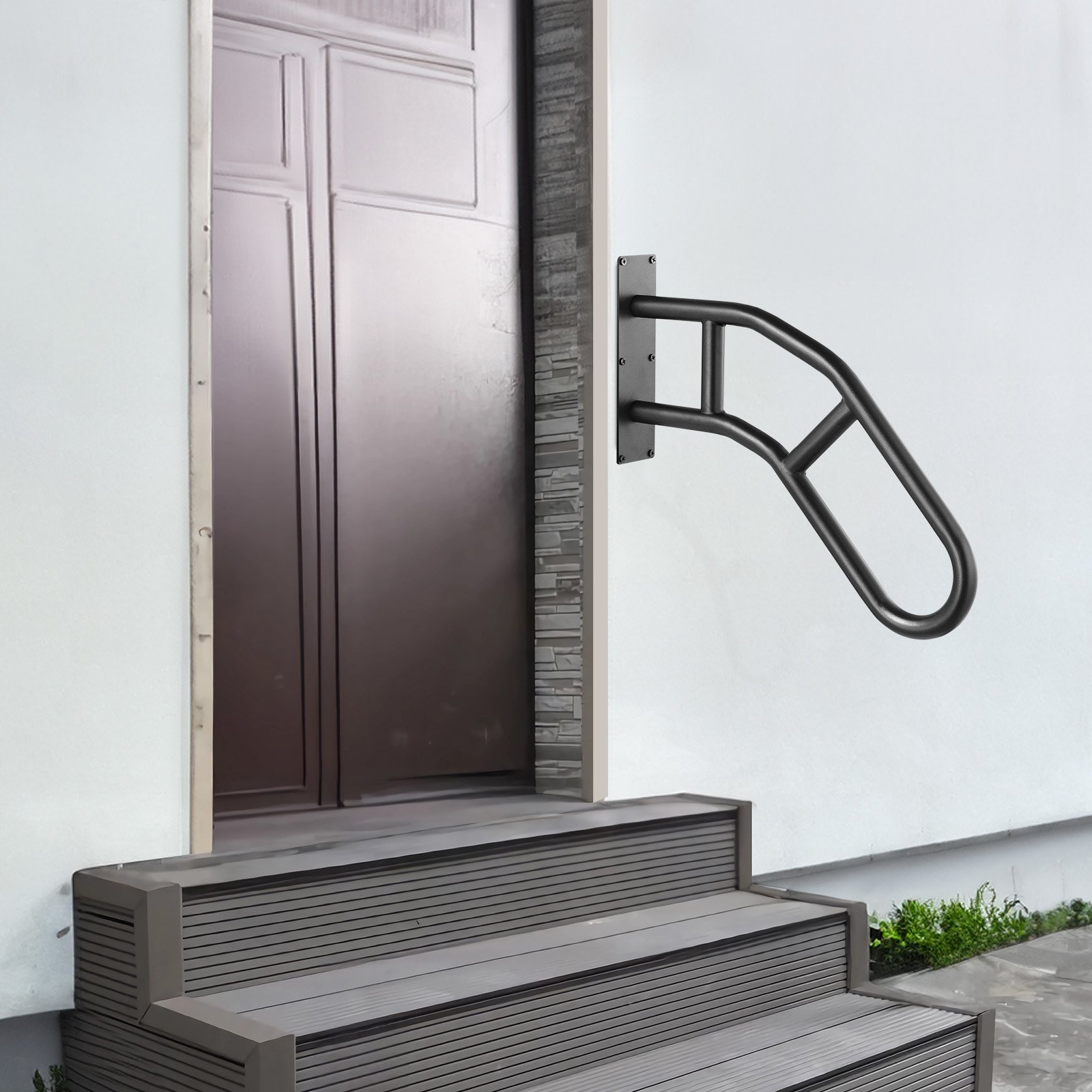Handrails For Outdoor Steps 29 Wall Mount Safety Railings For 1-3 Steps