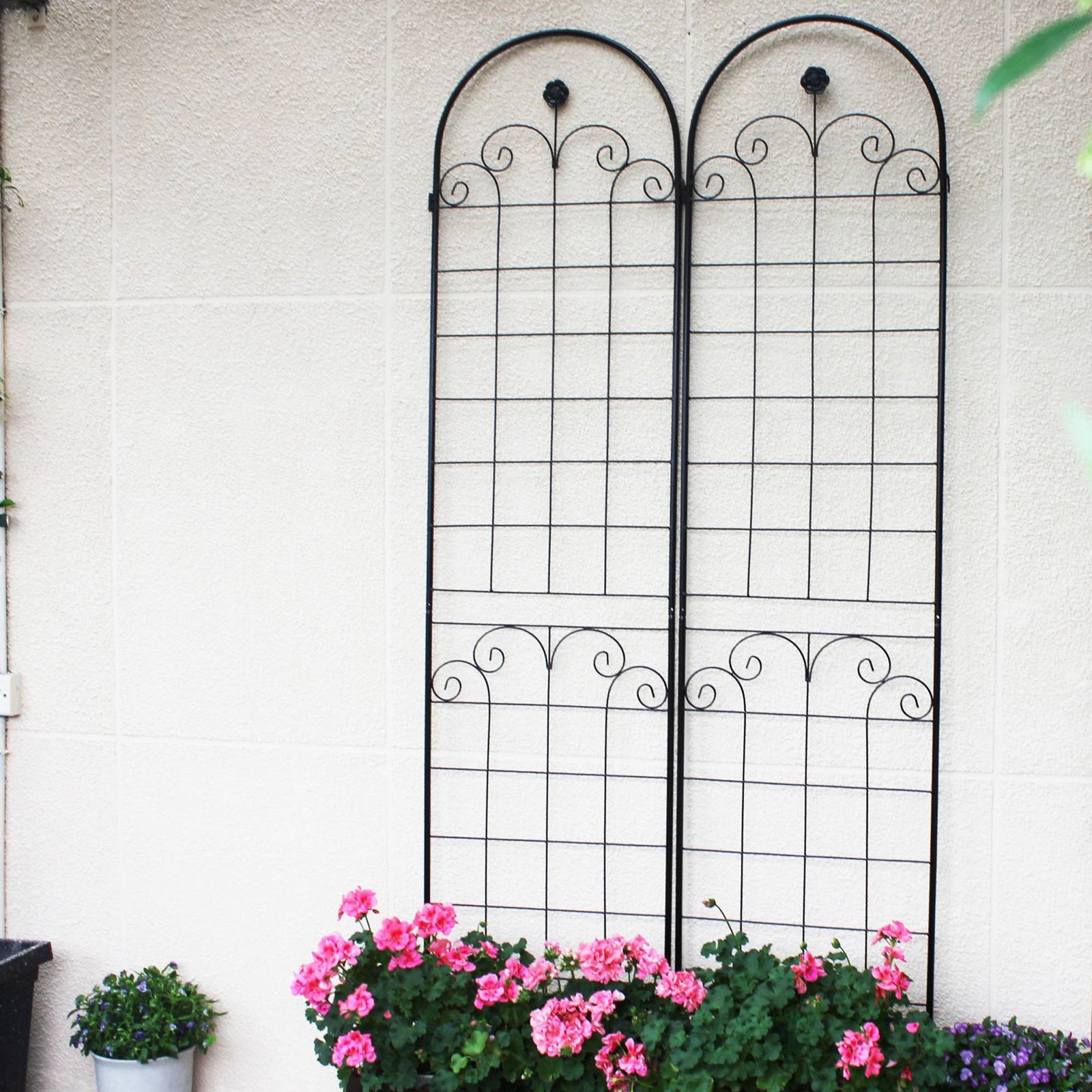 4 Pack Metal Garden Trellis For Climbing Plants Outdoor Netting Trellis - Image 10