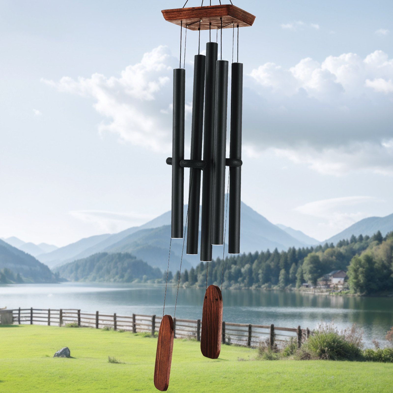 Wind Chimes For Outside 48-Inch Aluminum Memorial Deep Tone Wind Chimes - Image 5