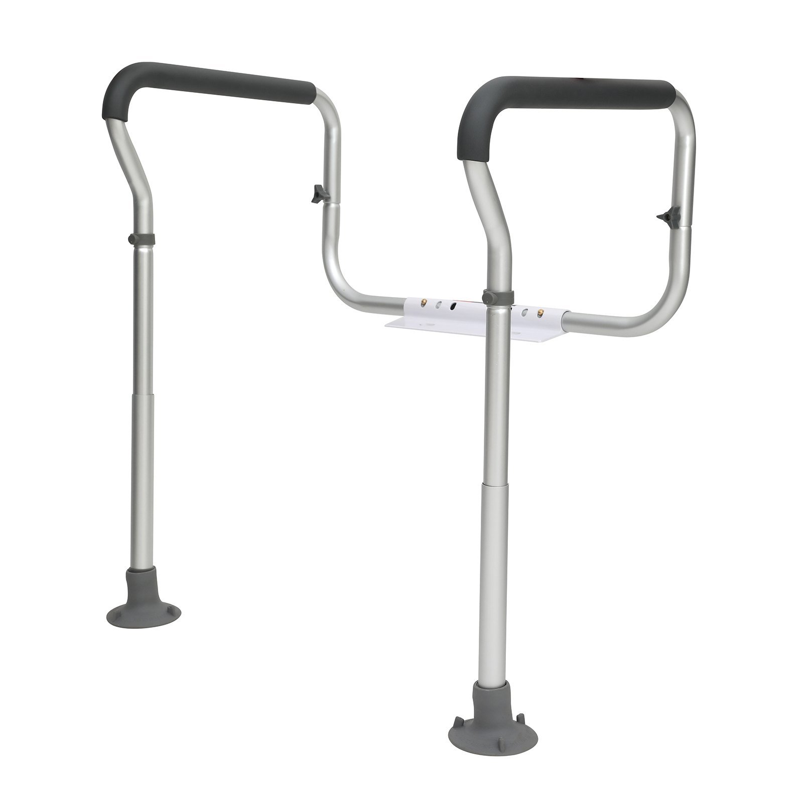 Toilet Safety Rail, Bathroom Toilet Seat Frame, Adjustable Width & Height Fit Most Toilets, Supports 300lbs, Toilet Handles Grab Bars With Padded Armrests For Handicap, Disabled, Seniors - Image 4