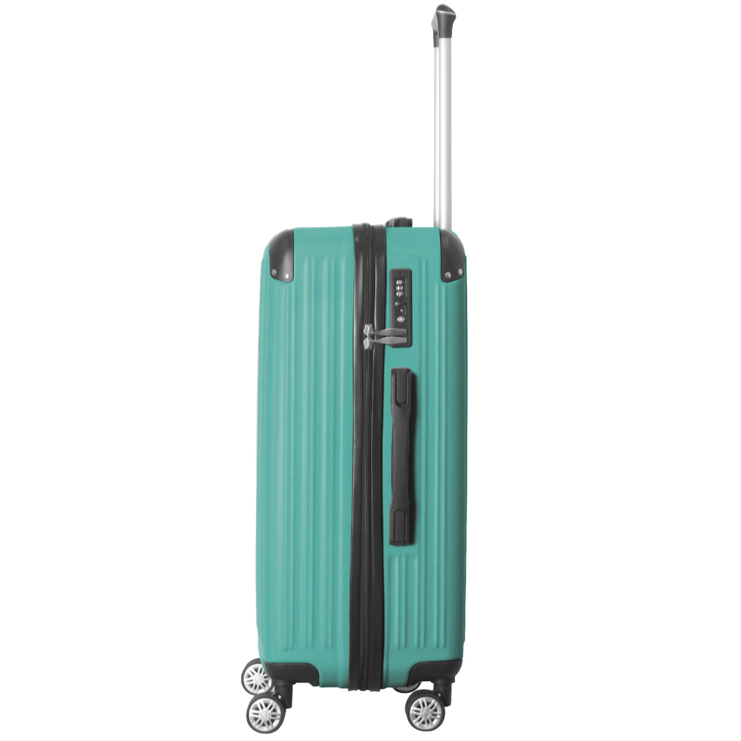 3-Piece Lightweight ABS Hardshell Luggage Set 20 , 24 , 26 -In Fresh Green With Spinner Wheels, TSA Lock, And Adjustable Telescopic Handle - Durable Travel Suitcases - Image 4