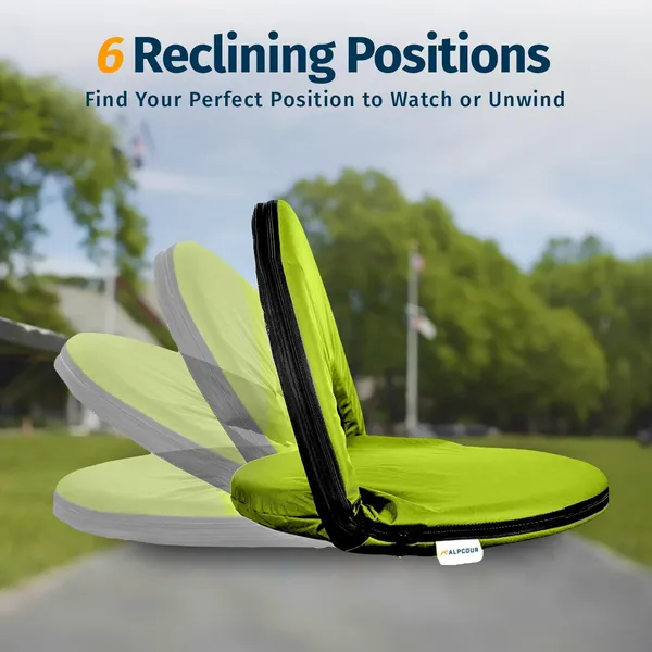 Alpcour Reclining Stadium Seat - Waterproof, 6-Position Comfort For Outdoor Use - Image 5