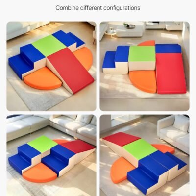 Climbing Toys 6 Piece Foam Climbing Blocks Set For Toddlers And Preschoolers