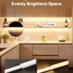 10-Pack 6.6 Ft/2M U Shape LED Aluminum Channel, With Milky Cover, End Caps And Mounting Clips, Aluminum Profile For LED Strip Light Installations, Easy Installation, For Under Cabinet Counter