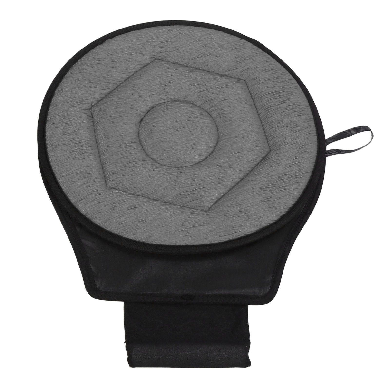 Round Car Cushion 360 Degrees Rotating Geometric Rhombic Shape Portable Rotating Seats Cushion For Elderly Grey - Image 4