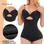 Women's Fajas Colombianas Shapewear For Women Postpartum Tummy Control Bodysuit Full Body Shaper For Women Body Butt Lifter Panties Zipper Straps Thong Bodysuit