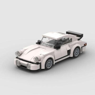 196PCS DIY White Sports Car Building Blocks,Speed Champions Cars Toy Building Sets,City Vehicle Building Bricks For Kids And Adults