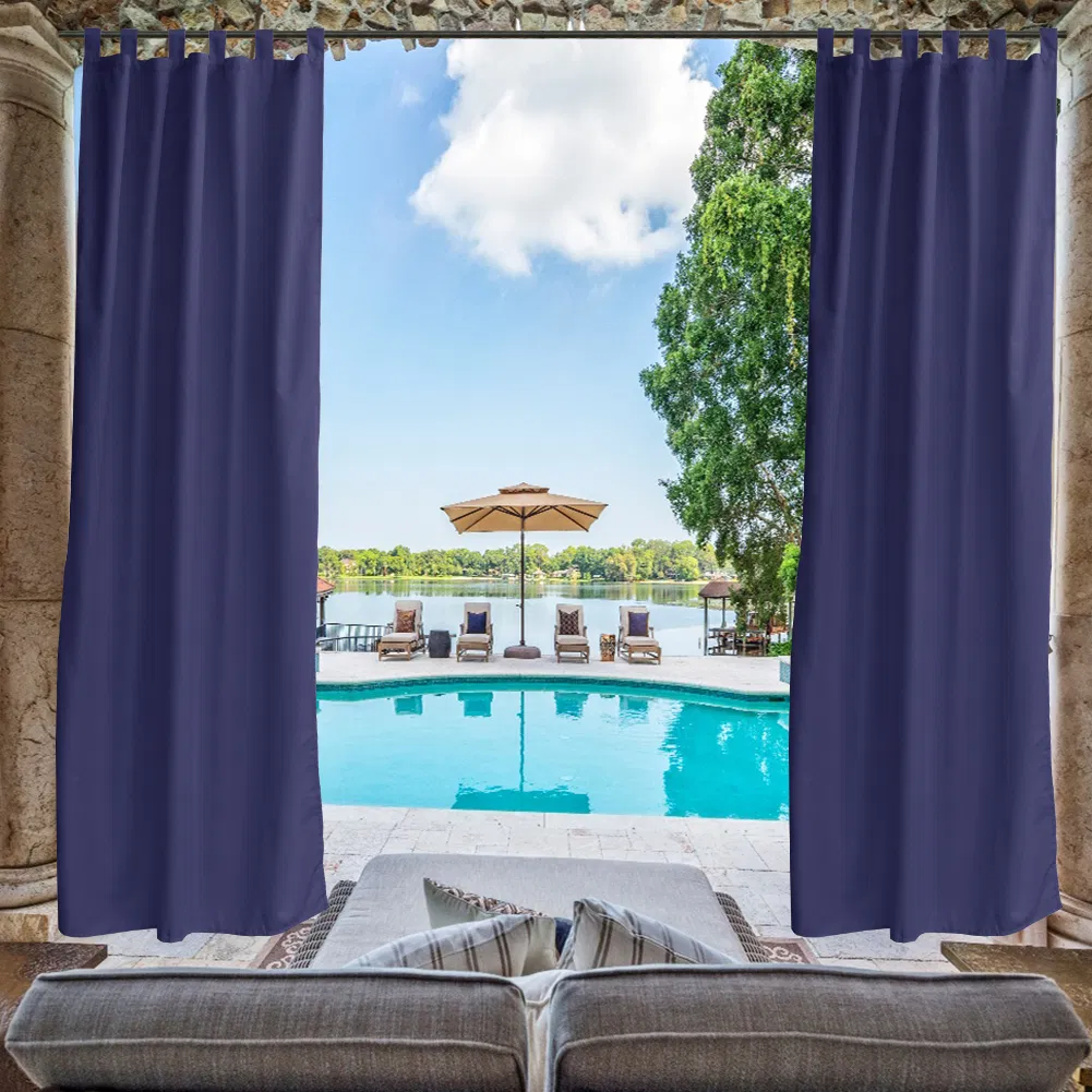 50 In. Wx 96 In. L Indoor Outdoor Curtains Window Curtain1 Panel