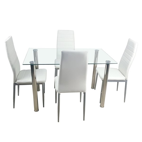 4 PU Leather Dining Chairs - Image 4