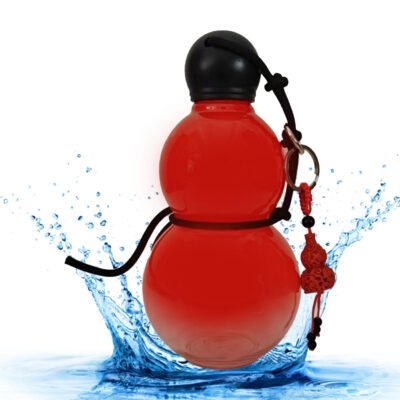 Gourd Style Water Bottle PC 800ml Insulated Chinese Retro Portable Sports Water Bottle For Men Women Red