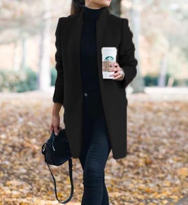 Long Wool Coat Warm Elegant Winter Coat Female Plus Size